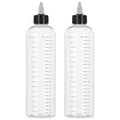 Applicator Bottle for Hair, 16.9oz Hair Applicator Bottle 2 Packs, Hair Color Bottle Applicator with Ratio Graduated Scale, Hair Dye Bottle Applicator with Twist Top Cap