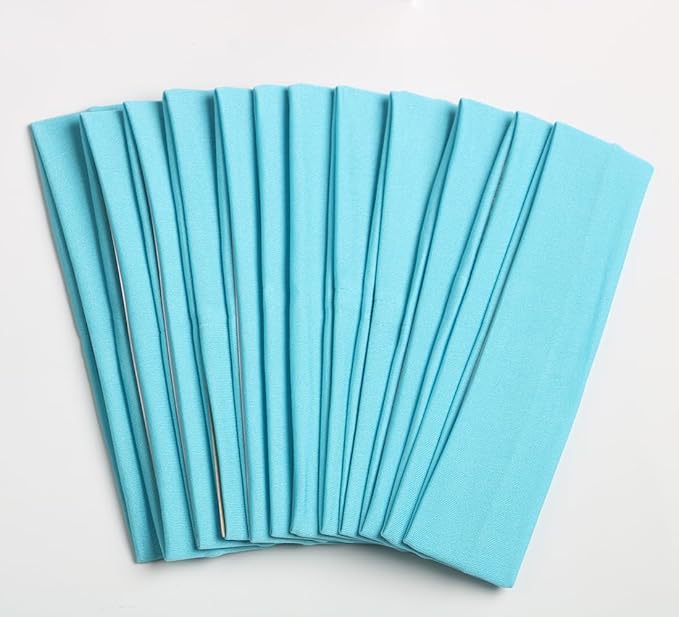 Headbands for Women,12PCS,Soft Stretch Elastic Yoga Sport Headbands