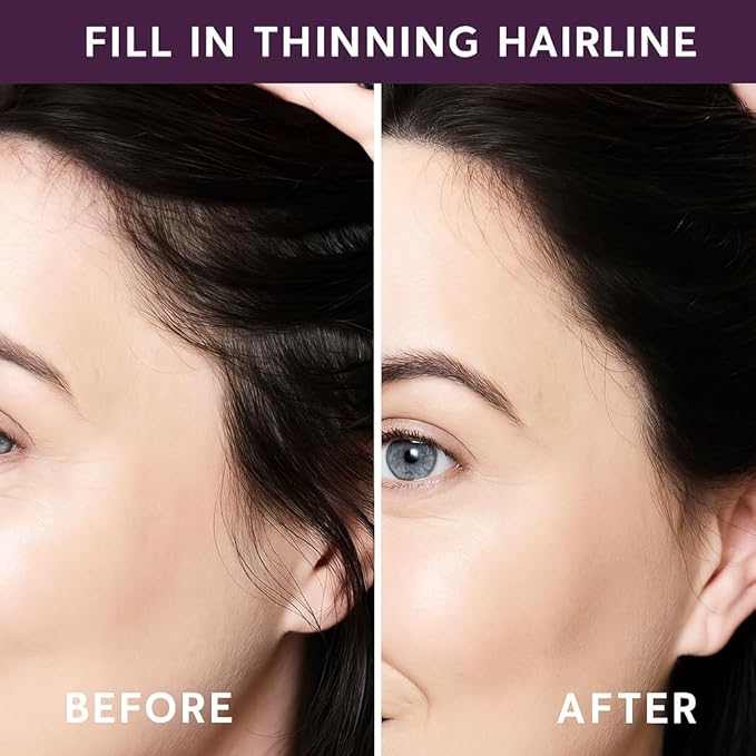 Madison Reed Root Touch Up + Brow Filler, Legno Black, Instant Gray Coverage, Fills in Brows & Thinning Hairlines, Temporary Concealing Powder, 0.13 oz (60 uses)