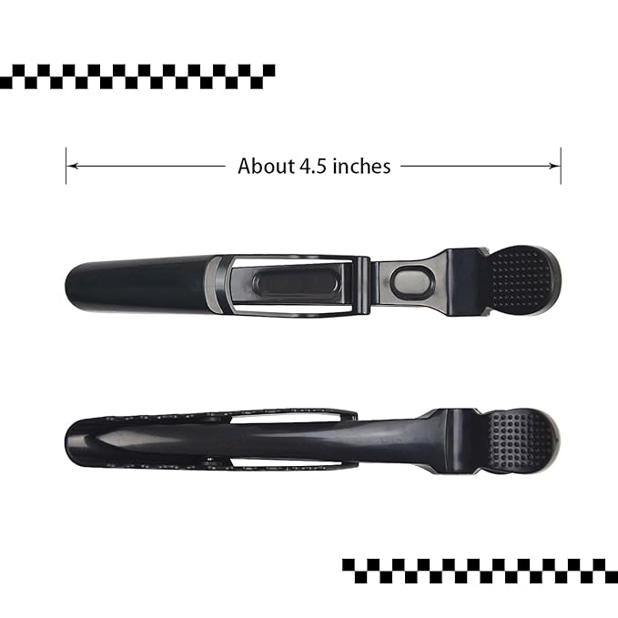 10 Pcs Alligator Hair Clips Styling Sectioning Clips Professional Salon-Grade Hair Clips for Hair Styling, Coloring, Cutting (Black)