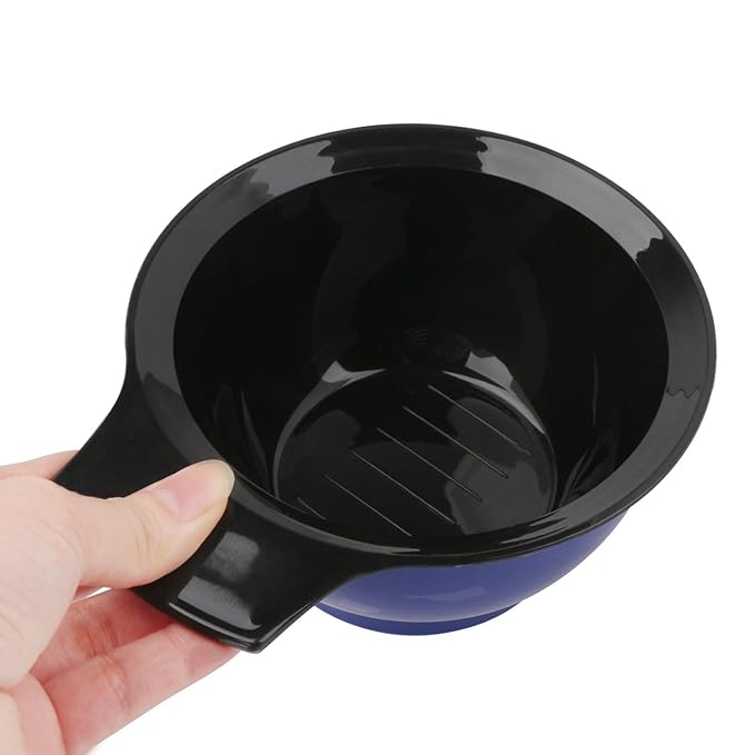 Segbeauty Hair Color Mixing Bowl, Salon Pro DIY Hair Dye Hair Coloring Plastic Bowl for Barbershop Hairdressers, Sturdy Hair Tint Cup for Ombre Hair Long Hair Short Hair Human Hair - Royal Blue