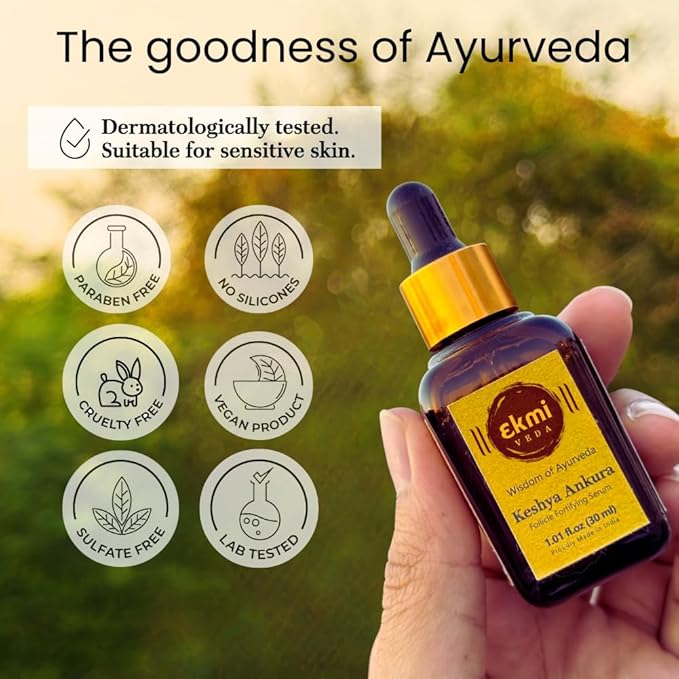 Hair Growth Dht Blocker Serum With Redensyl, Procapil, Ayurvedic Herbs, Amla, Brahmi, Capilia Longa. Follicle Stimulating Serum. Hair Loss Treatment For Women & Men, Thicker Hair 1.01 Fl Oz