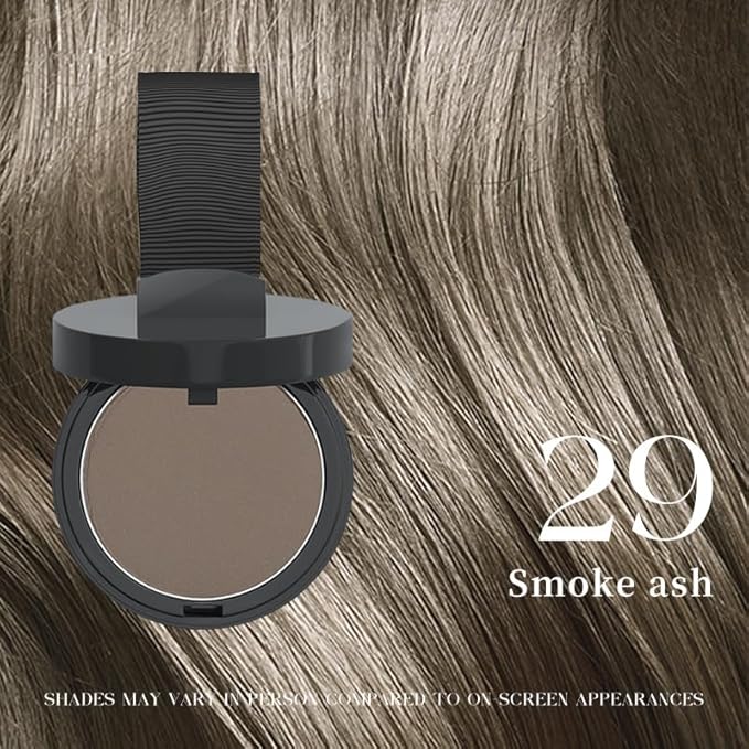 Maycheer Hairline Powder for Women - Hair Rich Shading Powder, 30 Colors Magic Root Cover Up (Smoke Ash 29)
