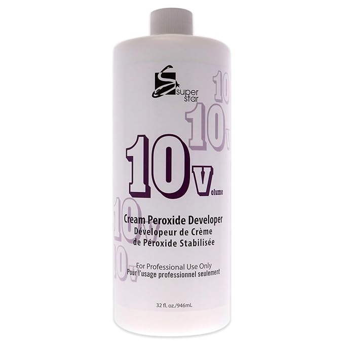 SUPER STAR 10v Cream Peroxide Developer, 32 Fluid Ounce