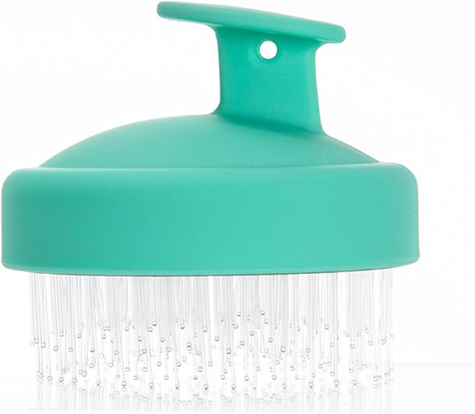 Portable Travel Scalp Cleansing Brush - Dual-Use Dry/Wet Exfoliator Removes Dandruff&Buildup,Suitable for Both Men&Women.Blue