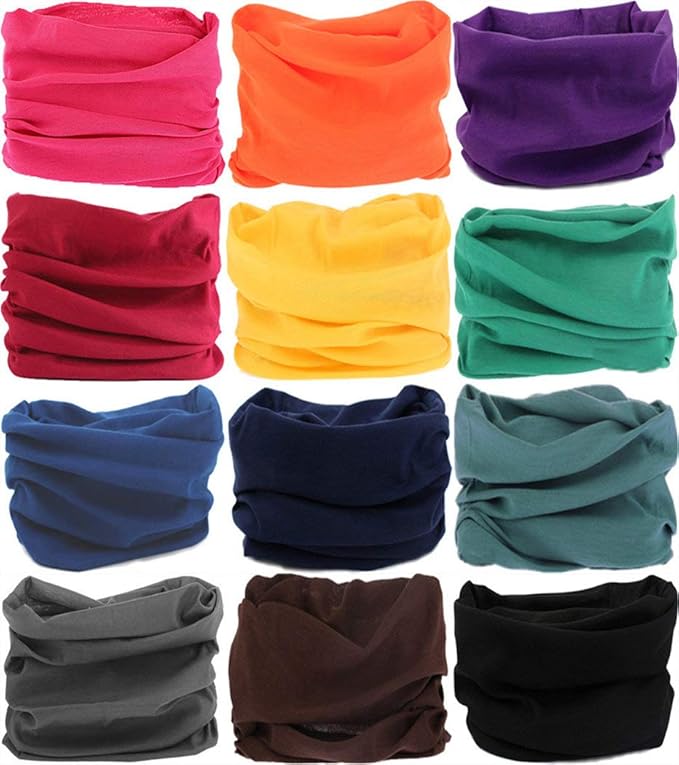 Neck Gaiter Headband Headwear Head Wrap Face Mask Magic Scarf Bandana for Men and Women