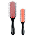 Classic Styling Hair Brush for Wet or Dry Curly Hair. 9 Row Black Brush for Detangling, Separating, Shaping