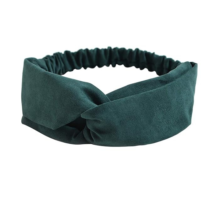 DRESHOW 10 Pack Boho Headbands for Women Vintage Cross Elastic Head Wrap Hair Accessories