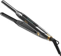 Small Flat Iron 3/10'' Pencil Flat Irons for Short Hair,Pixie Cut & Bangs,Skinny Hair Straightener for Edges with LED Display,Travel Hair Straightener with Dual Voltage,Auto Shut Off（Gray）