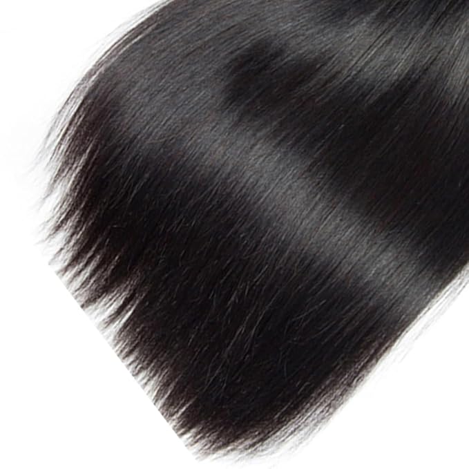 30 Inch Color 1B Straight Bundles Human Hair Natural Black Bundles Brazilian Virgin Remy Hair Extensions Double Weft Soft and Silky Natural Black Straight Bundle Hair Weave 100g