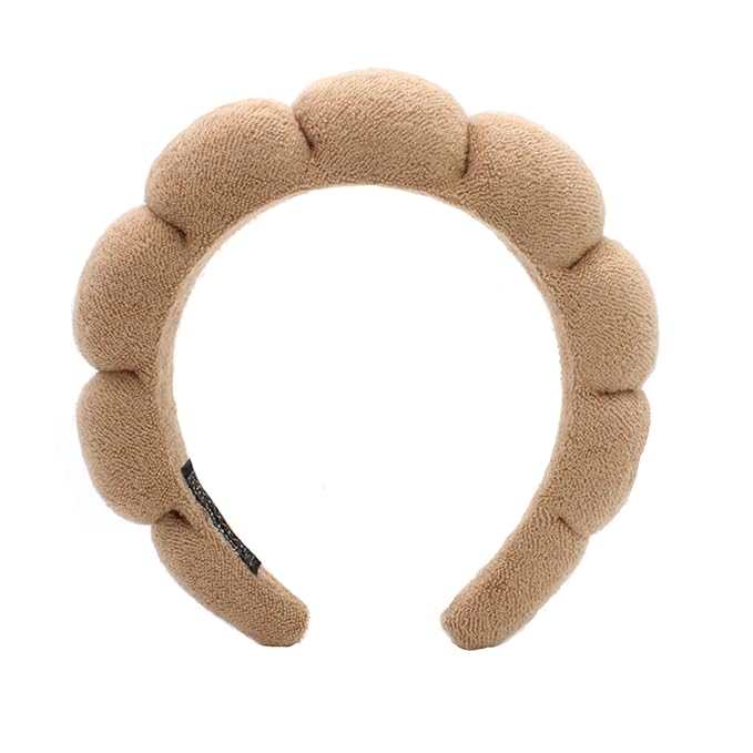 Spa Headbands for Washing Face Makeup Skin Care Headband Women Bubble Facial Beauty Headbands Puffy Shower Towel Band Hair Headband