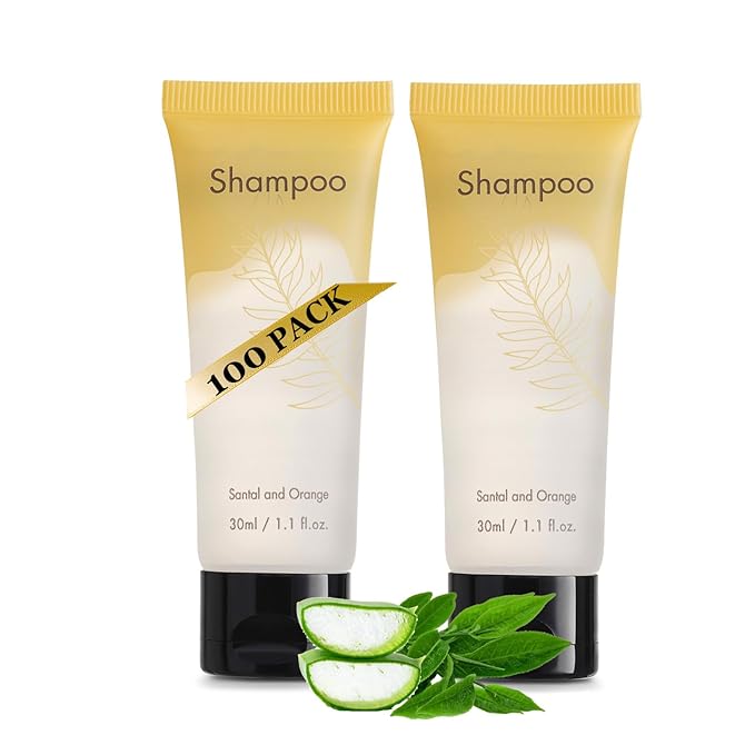 Travel Size Shampoo Bulk 100 PCS Per Case 1 Oz Each Individually Wrapped Hotel Shampoo Bulk Hotel Toiletries And Amenities