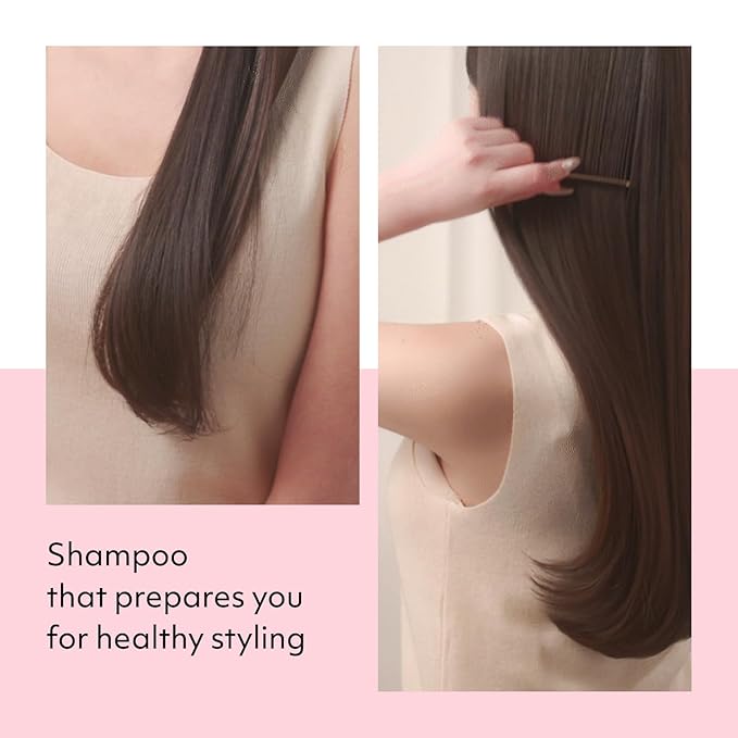 Mise En Scene Hair Perfume Shampoo - Perfect Styling Serum Shampoo - with Peony and Rose Scent, Styling Memory & Heat Protection, Enriched with Argan Oil, Daily Nourishing, 22.99 Fl. Oz.