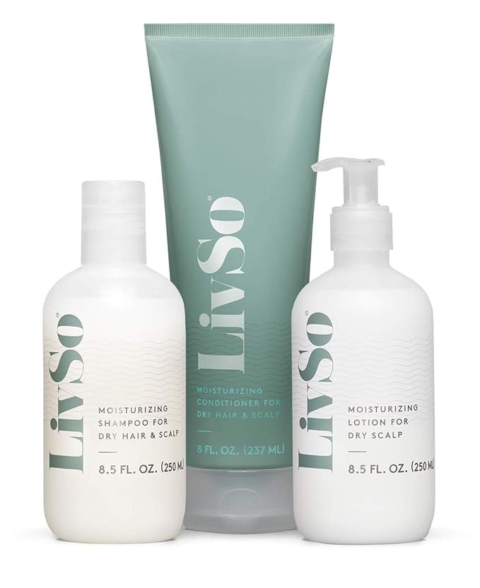 LivSo Moisturizing Scalp Lotion - Moisturizes Hair & Scalp - Naturally Derived - Fresh Feel - Effective (1 Bottle)