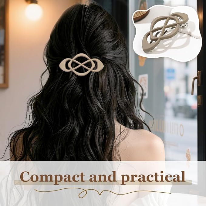 4 Pack Vintage French Barrette Hair Clips, 2026 New Hair Clip Accessories for Women, Strong Hold No Slip Styling (Style D)