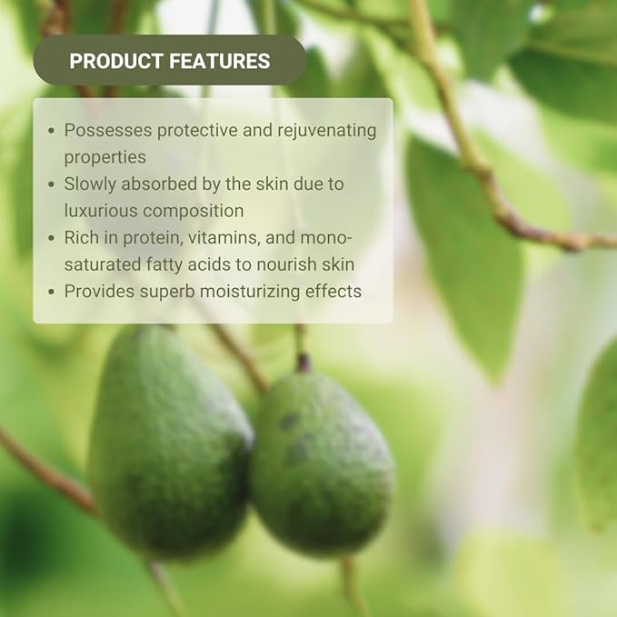 Avocado Oil - Direct from EIR Oils Farm in Spain - 100% Pure Carrier Oil for Hair, Face, and Skin - Hand-Picked, Cold-Pressed Carrier Oil - (1Gallon)