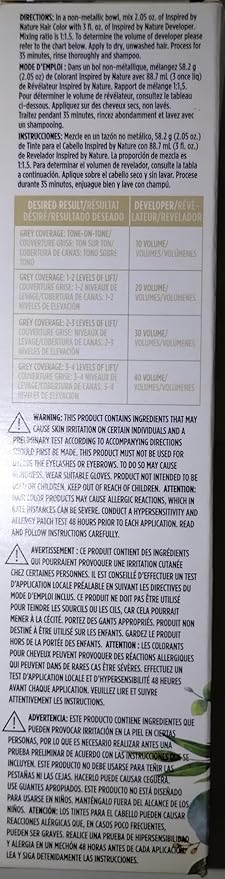 ion Inspired By Nature Permanent Hair Color Dark Mushroom Blonde 6MB, made from 100% naturallyderived polymers, cruelty free, vegan, PPD free, recyclable packaging, 2.05 oz