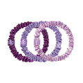 SLIP Amazon Exclusive Skinny Scrunchies: Anti-Crease, Anti-Breakage Slipsilk™ Design Protects Delicate Hair | Includes 3 Pure Silk Scrunchies, Violet