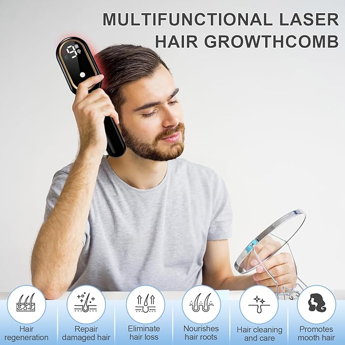 Laser Hair Growth Comb, Handheld Hair Growth Comb - Hair Comb
