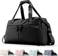Weekender Duffel Bag with Shoe Compartment And Wet Pocket-Luggage Everyday Overnight Bag for Men and Women Travel-Carry On Gym Bag