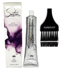 Practice SIeekshop Brush + 𝐒𝐚tin Hair Color, D𝐞v𝐞𝐥o𝐩𝐥us Ultra Vivid Fashion Colors, (NEWEST 2024-2025 VERSION) ALOE VERA BASE Low Ammonia Cream Haircolor Dye (5G - Light Golden Brown)