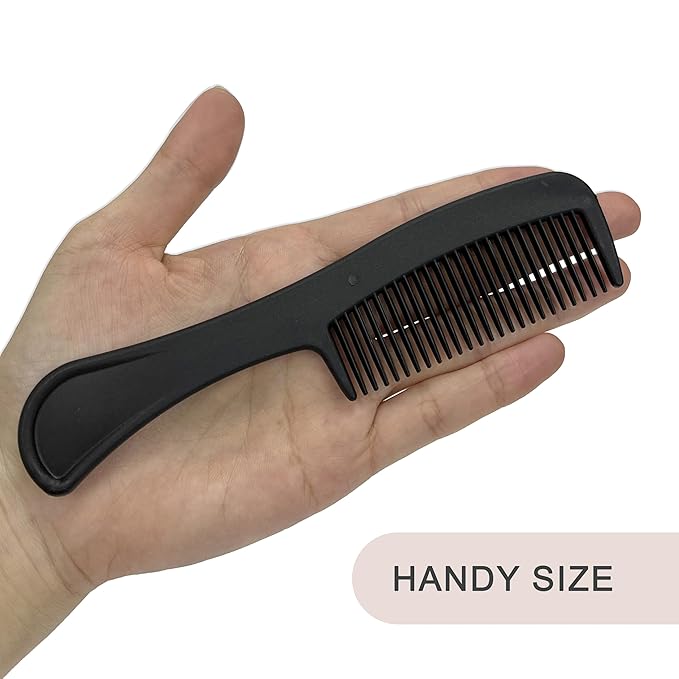 Bulk Hair Combs, Combs Individually Wrapped, Hair Combs in Bulk for Women, Kids, Hotel, Airbnb, Shelter, Homeless, Charity, and Church (Black) (5.9 inches, 250, Count)