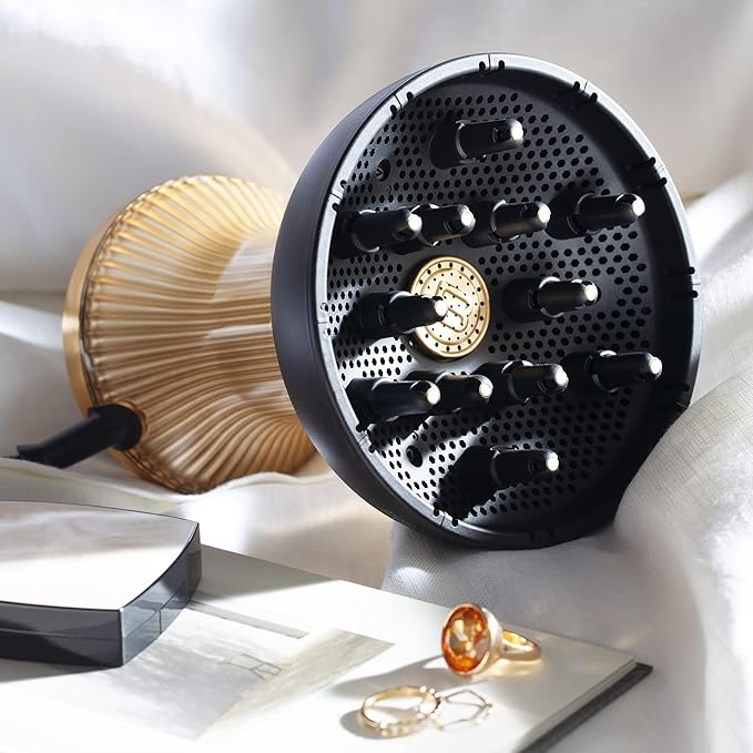 Bellissima Diffon Supreme Diffuser & Curly Hair Dryer - XL Diffuser for Long Waves, Curls, Coils - Cool Button - Anti-Frizz Technology