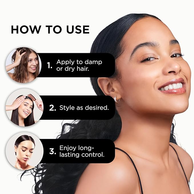 Style Factor EDGE BOOSTER® Strong Hold Styling Gel | Alcohol-Free Hair Gel with Camellia Sinensis Seed Oil for Curly, Wavy & Sleek Styles | Frizz Control, Long-Lasting and Flexible Hold (16.9oz)
