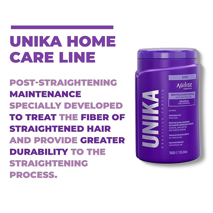 agilise Unika Neutralizante Capilar pH Balancing Treatment for Damaged Hair – Acidificante | Shea Butter, Batana Oil & Keratin – Post-Chemical & Straightener Care, Coloring, Bleaching & Keratina