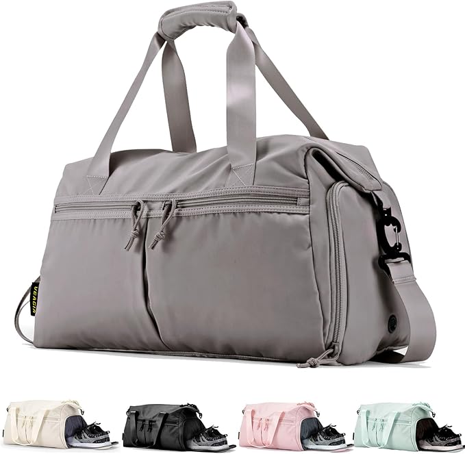 Weekender Duffel Bag with Shoe Compartment And Wet Pocket-Luggage Everyday Overnight Bag for Men and Women Travel-Carry On Gym Bag