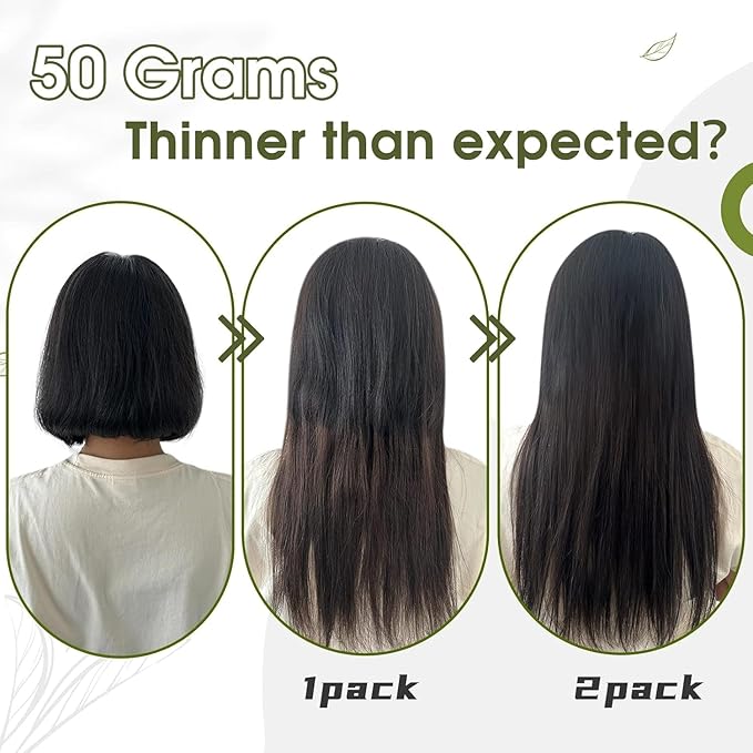 RUNATURE Brown Clip in Hair Extensions, Real Hair Extensions Clip Ins, Short Human Hair Clip in Extensions 10 Inch, Remy Straight Hair Clip Ins, 50g 3pcs #4 Chocolate Brown
