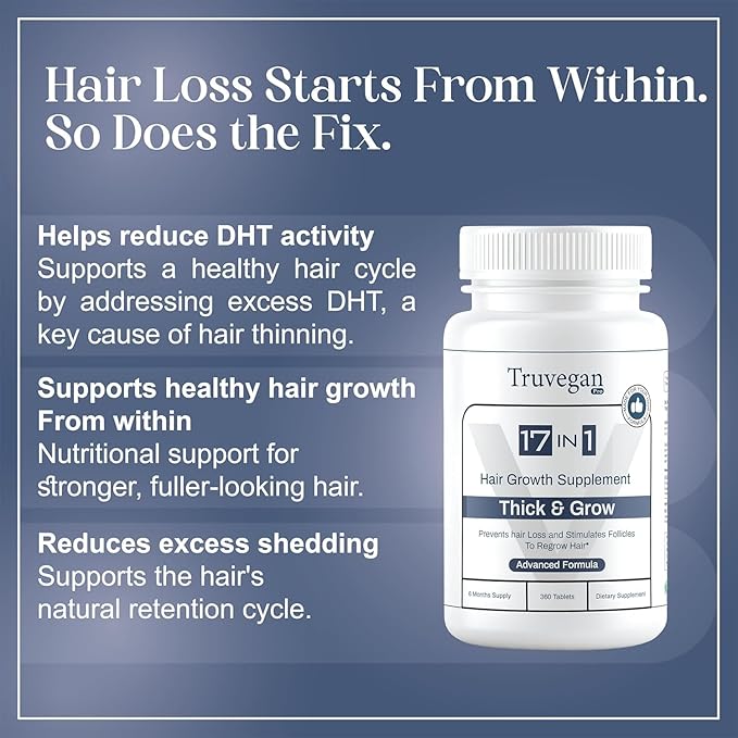 Hair Wellness Supplement | 360 Tablets – Pack of 2 | Daily Nutritional Support for Hair Strength, Thickness & Scalp Care | 17-in-1 Formula for Men & Women