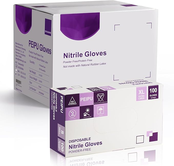 PElPU Nitrile Gloves, Disposable cleaning, Powder Free, Latex Free, Non-Sterile Protective Gloves