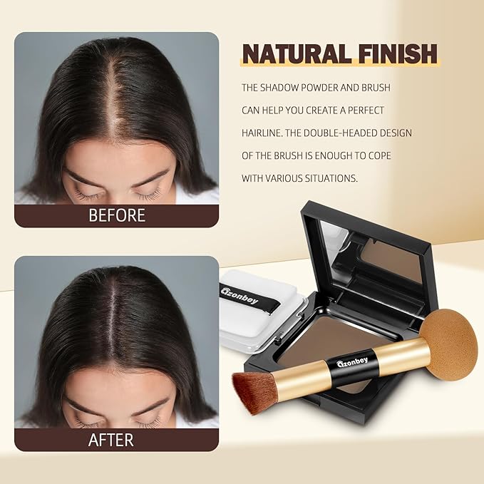 New Root Touch Up Hair Color,Hair Fibers for Thinning Hair,Cruelty Free Hairline Powder - Instantly Cover Touch Up, Hair Color Root Touch Up Powder, Hair Thickener for Women & Men (Light Brown)