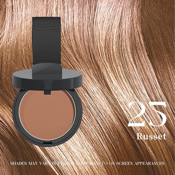 Maycheer Hairline Powder for Women - Hair Rich Shading Powder, 30 Colors Magic Root Cover Up (Russet 25)