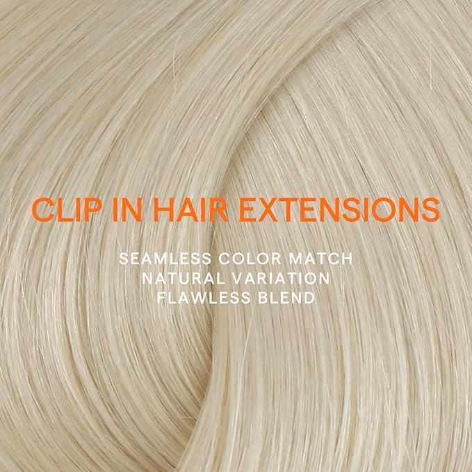 Full Shine Clip in Hair Extensions Real Human Hair Blonde Remy Hair Extensions Clip in Human Hair for Short Bob for Highlights 14 Inch 7 Pcs 120 G