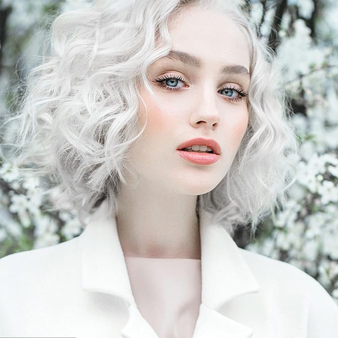 Christmas White Hair Color Wax 4.23 Ounces, Hair Spray Color, Natural Hair Wax Color, Washable Kids Women Temporary Hair Color Dye Clays for Beard, DIY, Parties, Cosplay, Role Playing,Halloween(White)