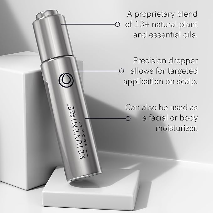 MONAT REJUVENIQE Oil – Multipurpose Hair & Skin Treatment - 13+ Natural Plant and Essential Oils – Hydrates, Strengthens, Reduces Frizz, Boosts Shine, and Provides Intense Hydration – 30ml (1.0 fl oz)