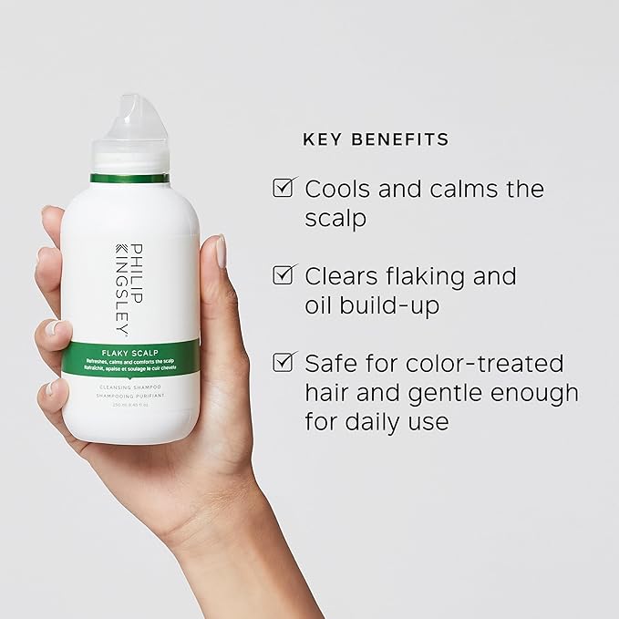 PHILIP KINGSLEY Flaky Scalp Shampoo for Dry, Oily Cleansing and Soothing Scalp Care - Soothes and Calms, 8.45 oz.