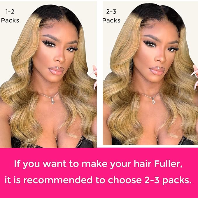 Lashey Seamless Clip in Hair Extensions Human Hair Body Wave 24 Inch Clip ins 110g 7pcs Ombre Natural Black to Honey Blonde Human Hair Extensions for Women