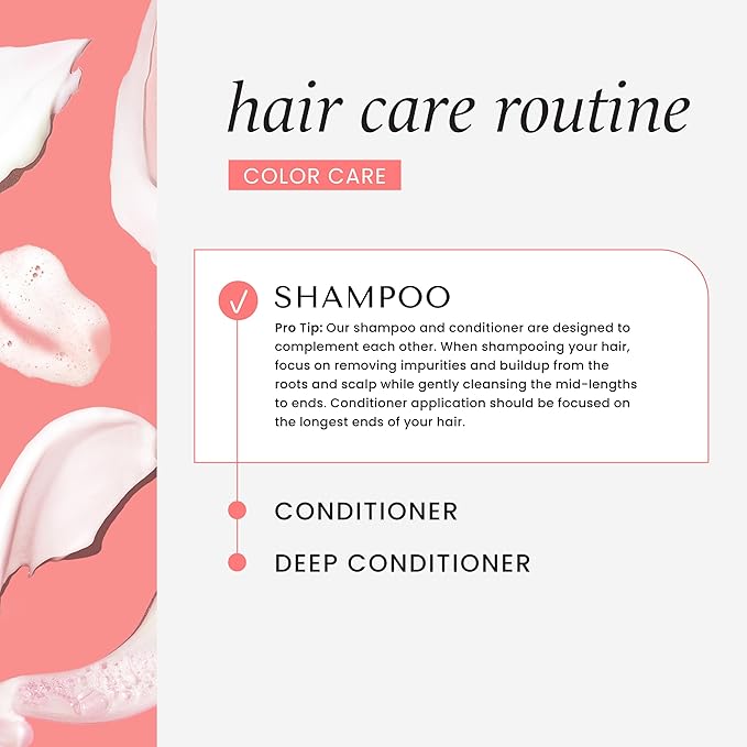 HASK Color Care Shampoo + Conditioner Set for Color-Treated Hair | Sulfate-Free, Paraben-Free, Gluten-Free, Vegan, Cruelty-Free, Color Safe | 12oz each