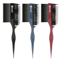 Professional 3 Pieces Hair Dye Brush Comb Set – Dual-Sided Hair Coloring Applicator for Salon Stylists – Tint Brush & Comb for Balayage, Highlights, and Root Touch-Up (Multicolor)