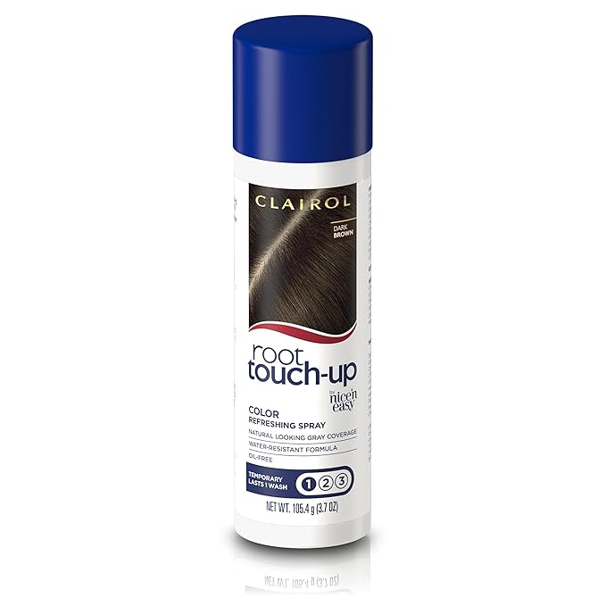 Clairol Root Touch-Up Temporary Hair Coloring Spray, Dark Brown Hair Color, Pack of 1