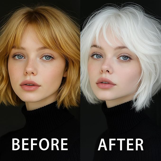 White Temporary Hair Color Spray for Adlut Teens Kids, 1-Day Washable Hair Spray, Fun Bright Shade for Halloween, Cosplay, DIY Hair Looks, Festivals & Parties