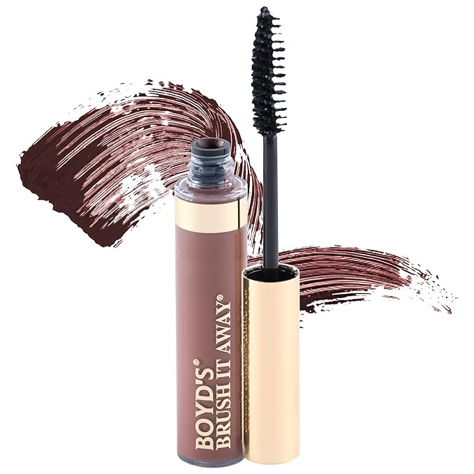 Boyd’s Brush It Away | Grey Hair Root Touch Up for Women & Men | Temporary Hair Color Mascara | Quick-Dry Water-Resistant Concealing Formula | Auburn