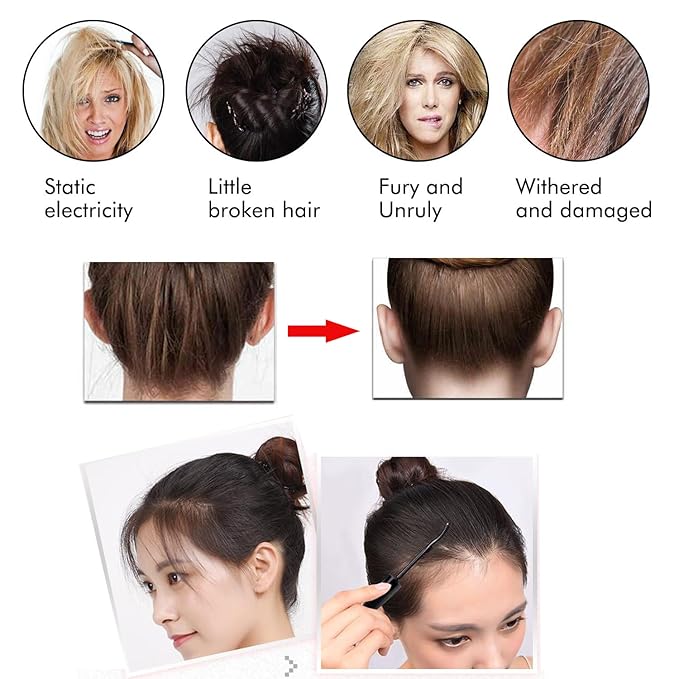 BestLand 2 Pcs Hair Finishing Stick, Hair Mascara Flyaway Hair Tamer Stick, Refreshing Not Greasy Feel Shaping Gel, Wax Fixer for Bangs, Edges, Frizz and Baby Hairs Control, Slick Back Hair Product