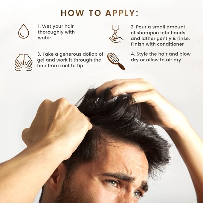 Scalp Rescue Styling Gel, Organic Unisex Formula Controls Frizz and Fly Away Hair, Curly Hair Community Favorite Gives Flexible Natural Hold, Fights Humidity, Alcohol Free & Water Based | 8.8 Fl Oz