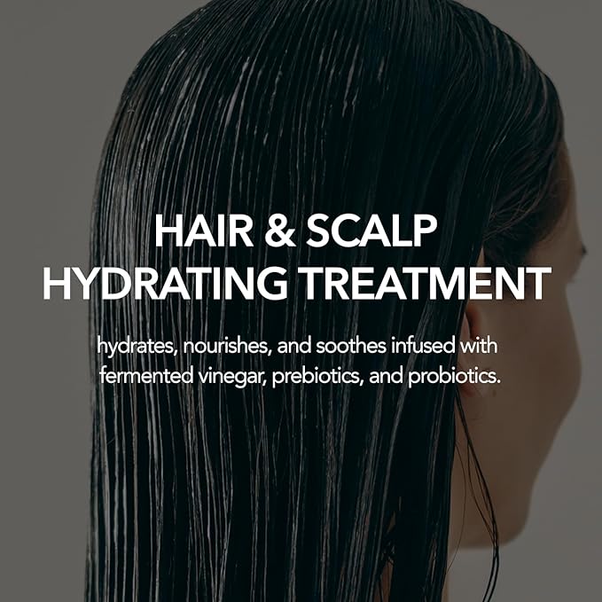 107 HAIR & SCALP HYDRATING Microbiome Treatment, Both Hair & Scalp Hydrating Scalp Treatment, Ginseng, Caffeine, and Biotin, Helps Soothe Scalp Discomfort, (6.08 fl oz)
