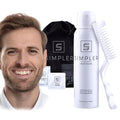 Simpler Hair Color for Men Kit for Full Gray Coverage - Light Brown Men’s Hair Dye - Easy Hair or Beard Dye for 100% Gray Coverage - Ammonia Free Hair Color, Beard Coloring for Men