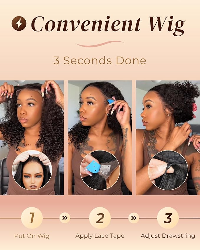 Arabella 13x6 Lace Front Wigs Human Hair 210% Density Glueless Wigs Human Hair 100% Curly Wave Human Hair Wigs 12A Pre Plucked Pre-Bleached Pre-Cut Glueless Wig (30inch,13x6 deep curly wig)